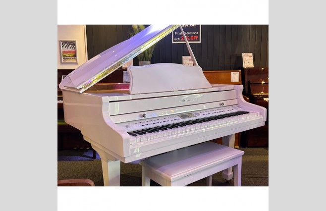 Robertson RP3000 Self Playing Digital Baby Grand Piano | Polished White | UK Delivery | 0% Finance | P/X | Full Warranty | Includes Stool & Headphones | Used - Image 4